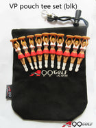 A99 Golf 10pcs Novelty Caddy Girl Golf Tees Gift Tee Cheerleader Tee + Red/Black Valuable Pouch Accessory Bag