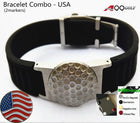 Power Golf Magnetic Titanium Black Bracelet With Detachable Ball Marker