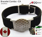 Power Golf Magnetic Titanium Black Bracelet With Detachable Ball Marker