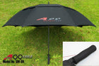 Double Canopy Golf Umbrella fiber glass frame blk+ white 2 pcs umbrella