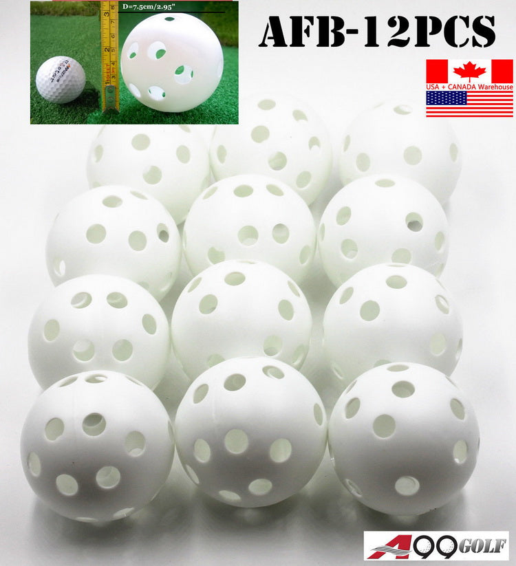 A99 JABF-12 pcs Air Flow white Training Balls Baseball Softball Pickleballs