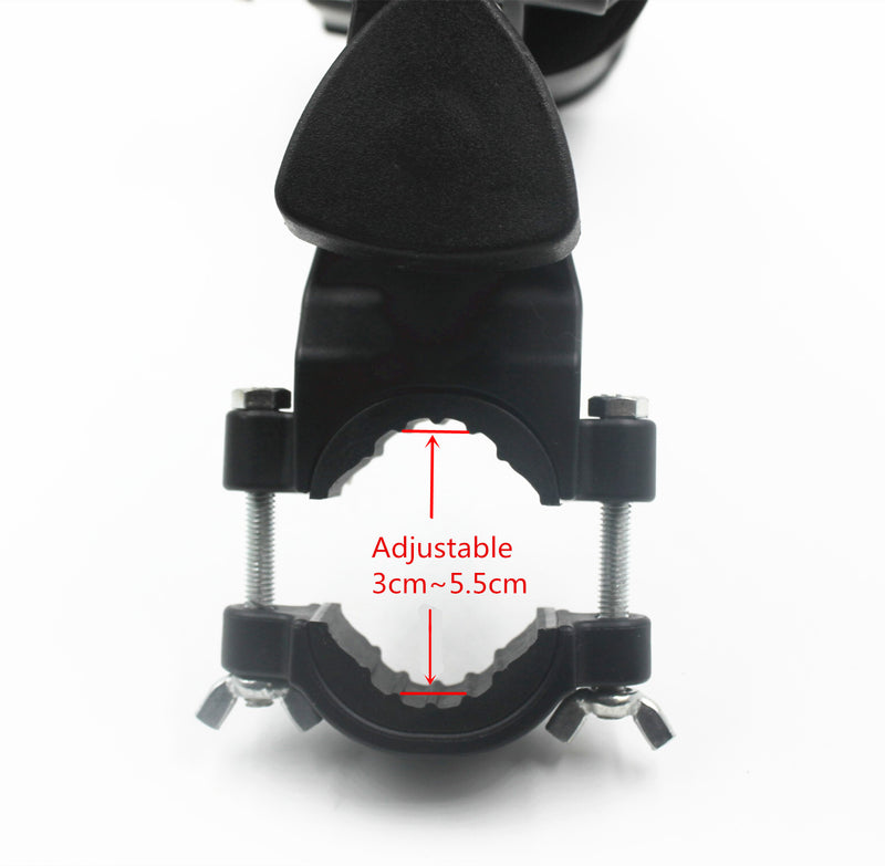 A99 Golf Universal Umbrella Holder IV Adjustable Size Angle Stroller Attachment with Clamp, Durable Universal Accessories for Golf Cart Bike Stroller Fishing Beach Chair Wheelchair