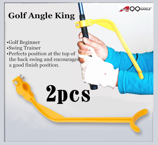 2pcs A99 Golf Angle King Wrist Swing Trainer Guide for Improving Distiance and Accuracy, Swing Plane, Clubface Alignment