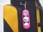 A99 Golf Ball Holder with Clip-On Golf Accessories - Holds 3 Balls Attach to Golf Bag Great Golfer Gifts for Men and Women Ball Storage Protection Carrier with Hook