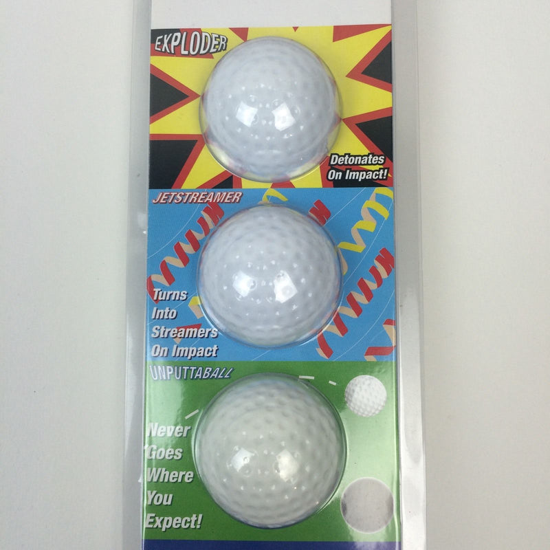 A99 Golf Joke Ball Exploding Golf Ball Prank Funny Gag Trick Gift 3 Balls/Packs