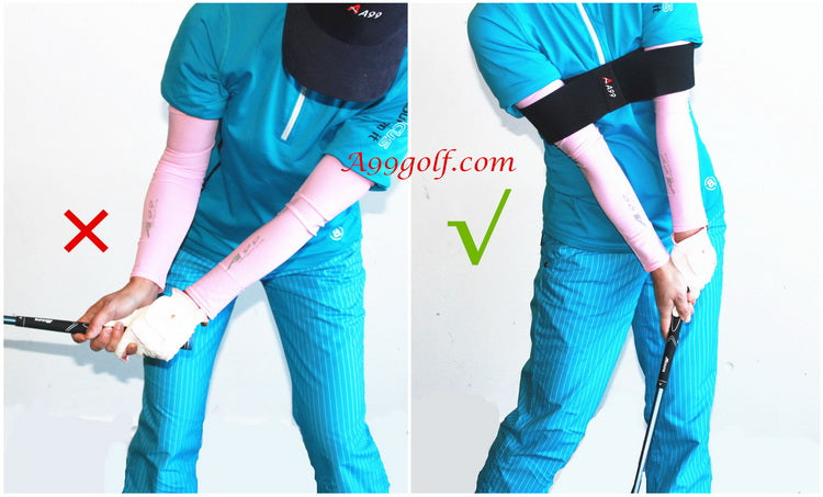 A99 Golf Super Band III Swing Practice Band Smooth Swing Training Aid Strap Motion Correction Belt Swing Trainer Black