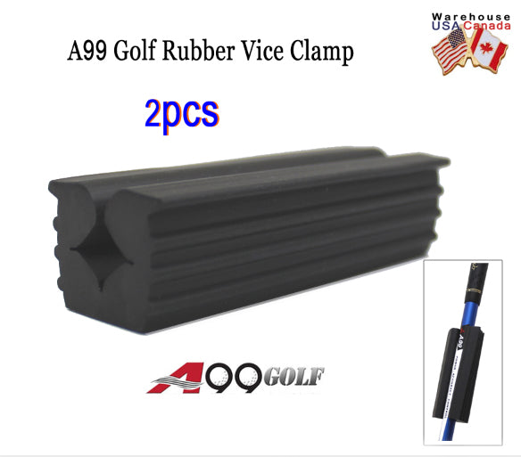 A99 Golf Rubber Vice Clamp 2pcs Golf Club Vise Clamp, Rubber Putters Vise Clamp, Rubber Grip Vice Clamps, Putters Vice Grip Club Shaft Club for Golfers Outdoor Fun - Holds Shaft Without Damaging