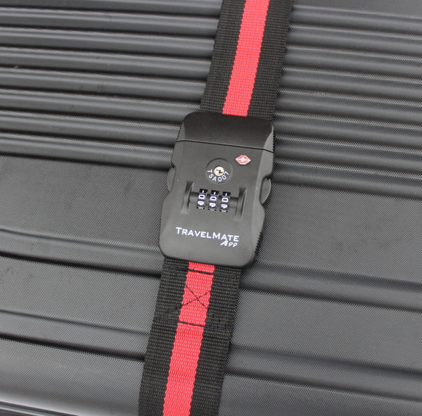Combination Lock Straps TSA Approved Luggage Straps - 2 Pack Adjustable ...
