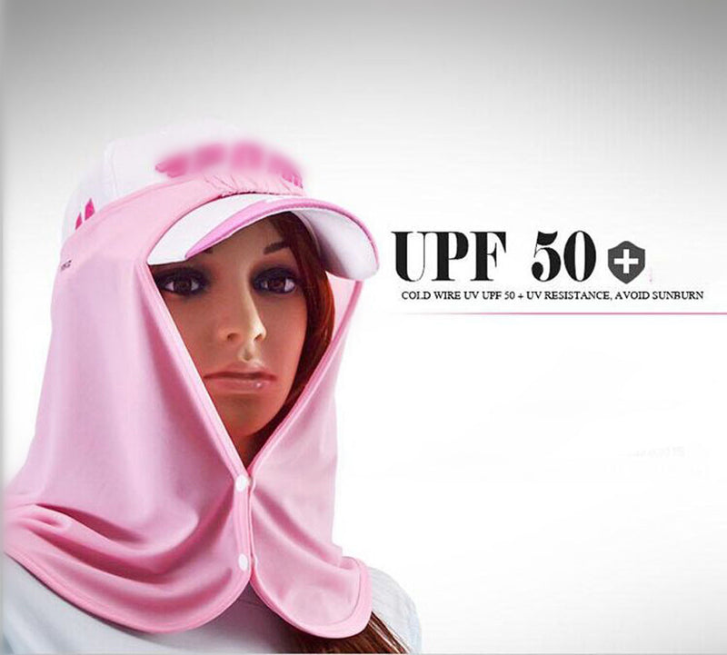 Women's Upf+50 Neck Cover Face Neck Protection Soft, Warn and Comfortable Suitable for Casual, Holiday, Summer Beach Activities, Out with Friends