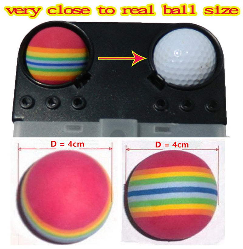 A99 Golf Rainbow Foam Ball Practice Training Balls for Driving Range, Swing Practice, Indoor Simulators, Outdoor & Home Use Floating Water Fun 100 Pcs
