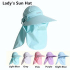 M12 Women's Sunhat Upf+50 Bucket Sun Hat with Neck Cover Face Neck Protection Suitable for Casual, Holiday, Summer Beach Activities, Out with Friends