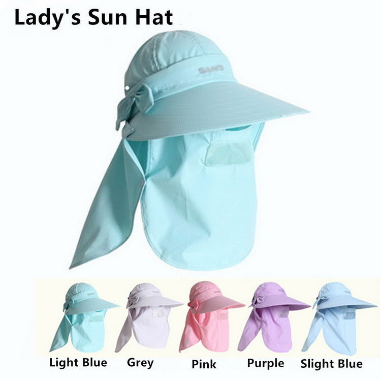 M12 Women's Sunhat Upf+50 Bucket Sun Hat with Neck Cover Face Neck Pro –  A99 Mall
