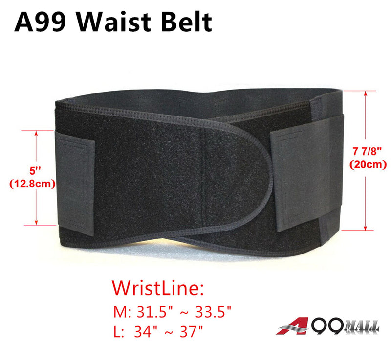 A99 Heavy Duty Lower Back & Waist Support Waist Belt Brace M/L