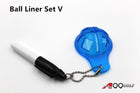 A99 Golf Ball Liner Set V Line Marker Alignment Tool Template Drawing w Chain Pen