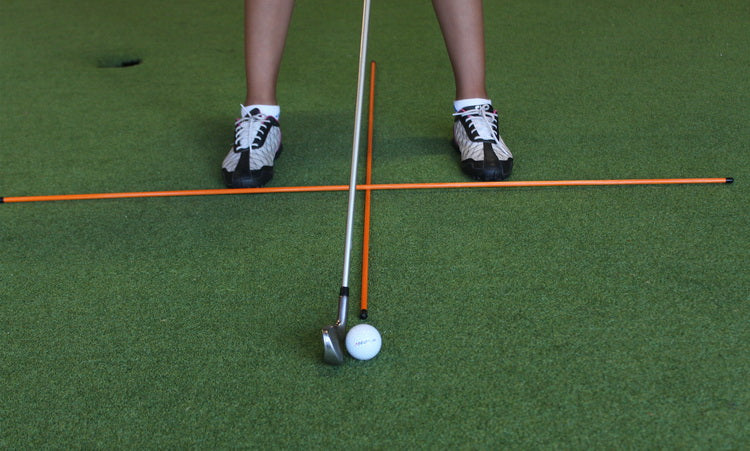 A99 Golf Telescopic Ball Retriever Pick Up Balls Picker Retractable Longest Length 12feet + 1pair A99 Golf Alignment Sticks Swing Tour Random Color