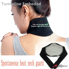 Tourmaline Self-heating Therapy Neck Support Neck Wrap Adjustable Cervical Collar, Upgraded Magnetic Therapy Neck Pad for Neck Pain Relief, Sleep Apnea, Arthritis, Depression, Tension, Headaches, Natural Remedy for Men & Women