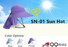Lady Sunhat w. Large Brim Quick Drying UV Neck Protection Waterproof