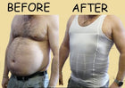 Men Slimming Body Shaper Gynecomastia T-shirt Posture Corrector Vest Compression