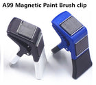 2pcs/pack Magnetic Paint Brush holder clip with Tin Opener Painiters DIY Tools Random Color