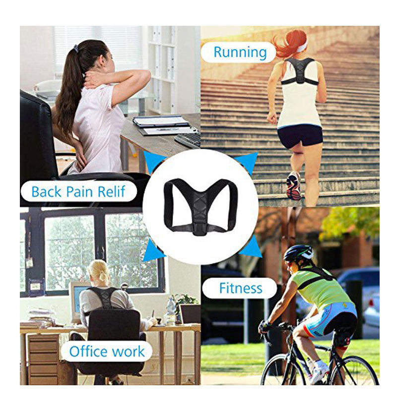 A99 Back Posture Corrector Clavicle Support Brace for Women & Men by Potou,Helps to Improve Posture, Prevent Slouching and Upper Back Pain Relief