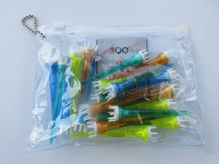 A99 Golf 20pcs 3" Crown Top Booster Tees No Friction Mixed Color Plastic Crown Shape Claw Cushion Top Lift Tees