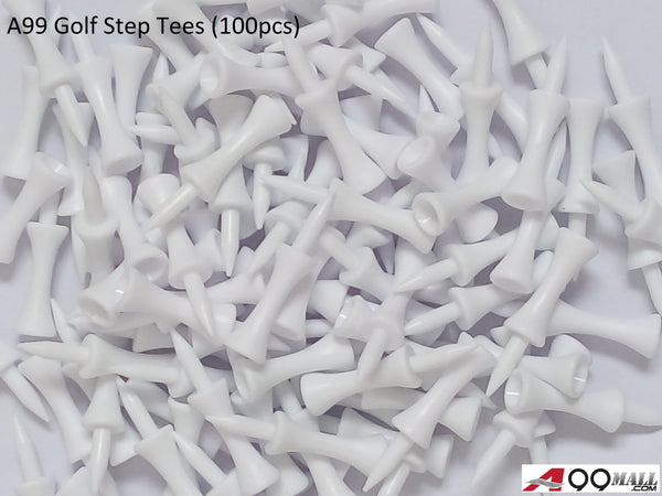 A99 Golf Step Tee Castle Tees Step Down Plastic Tees White 2 3/4" 100 pcs