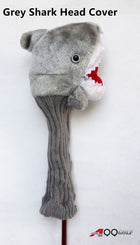 A99 Golf Cute Animal Grey Shark Head Cover Headcover Great Gift - Fits Driver