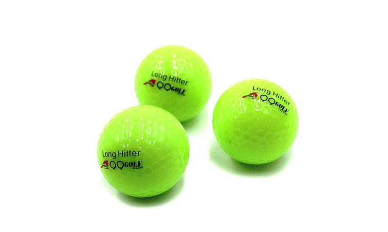A99 Golf Neon Green Ball 3pcs/pk Ideal for Indoor Outdoor Use Suitable for Regular Golf or Practice