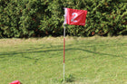 A99 Golf Portable Flag w. Cup Practice Golf Hole Pole Cup Flag Stick Putting Green Flagstick Backyard Putting Chipping Pitching Aids Practice