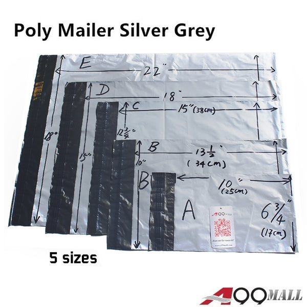 A99 Grey Poly Mailer Express Envelopes Bag 100pcs