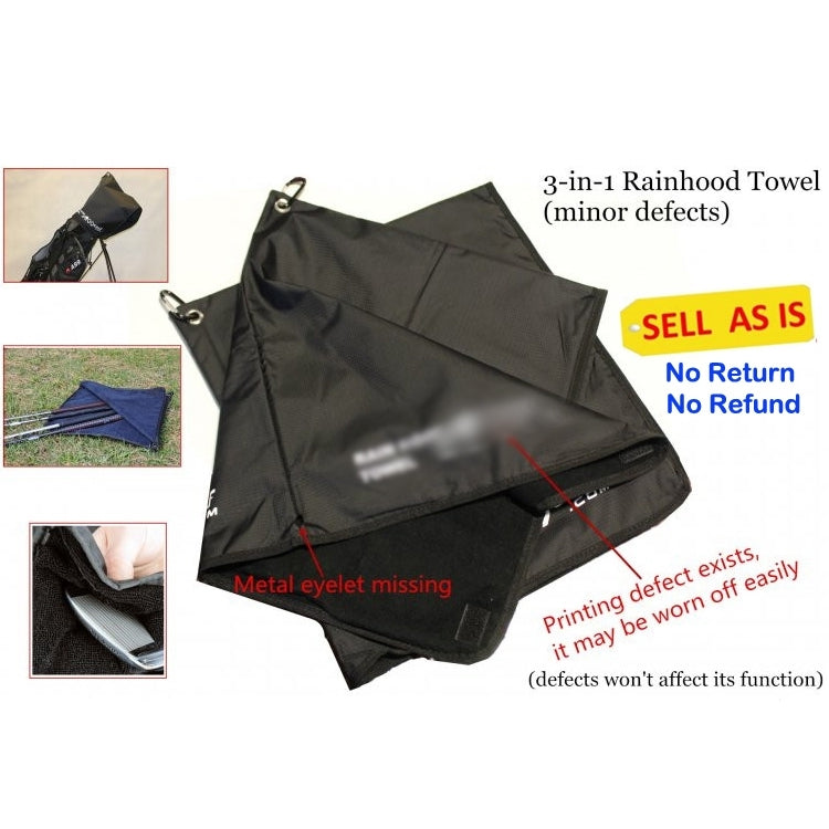 Rain Hood Towel Waterproof Golf Bag Cover Sell As Is 2pcs
