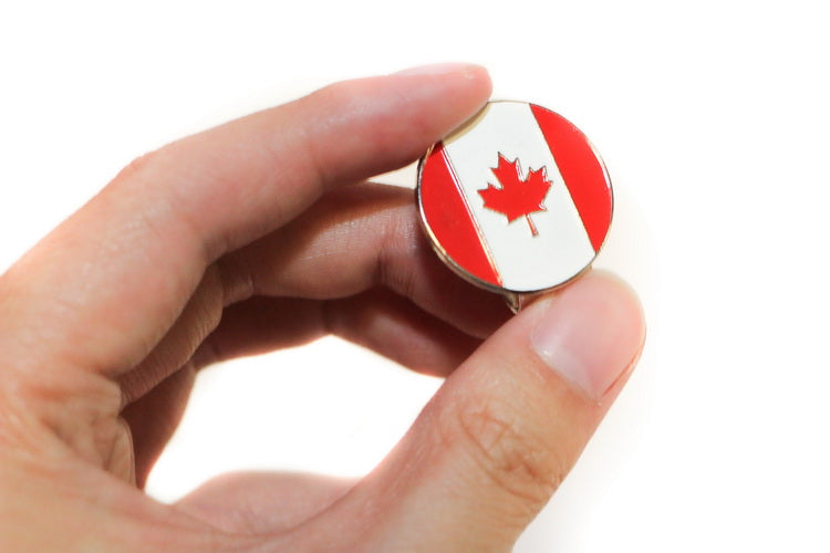 A99 Golf Canada Flag Golf Ball Marker with with Magnetic Golf Cap Clip
