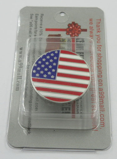 A99 Golf USA Flag Golf Ball Marker with with Magnetic Golf Cap Clip Hat Visor Clip