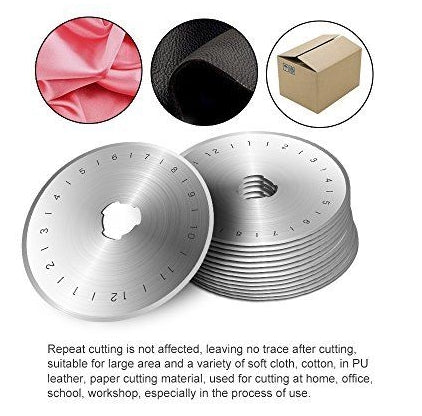10 pcs x A99 Rotary Cutter Refill Blades 45 mm Replacement Components Quilters Sewing Fabric Cutting Tool