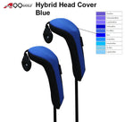 A99 Golf 2pcs/set H10 Long Neck Blue Golf Hybrid Club Head Covers Interchangeable No. Tag