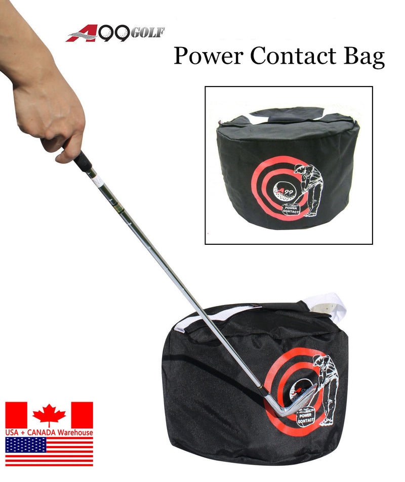 A99 Golf Power Smash Contact  Bag Swing Trainer Practice Training Aid Black