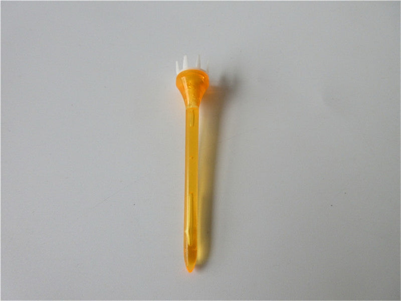 A99 Golf 20pcs 2 3/4" Crown Top Booster Tees No Friction Yellow Plastic Crown Shape Claw Cushion Top Lift Tees