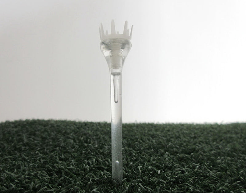 A99 Golf 100pcs/pack 2 3/4" Crown Top Booster Tees No Friction White Plastic Crown Shape Claw Cushion Top Lift Tees