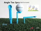 A99 Golf 3pcs Angle Golf Tees Durable Plastic Golf Ball Tee Golfer Training Accessory