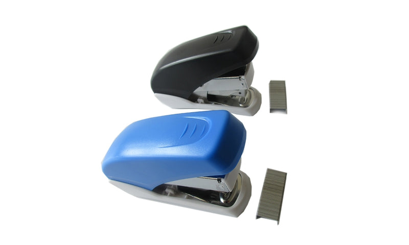 A99 Light Touch Stapler w Staples Set In Small Stapler Size, Fits into The Palm of Your Hand Random Color