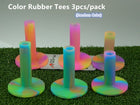 A99 Golf 3pcs/pack Color Rubber Tee with 3 Different Size Indoor Outdoor Simulator Home Use Practice Training Aid