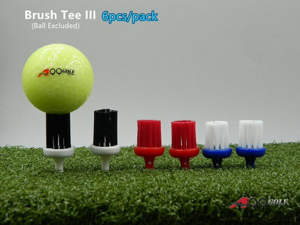 A99 Golf 6pcs/pack Brush Tees III Extreme Tee Brush Driver Training Golfer Accessory Bristles