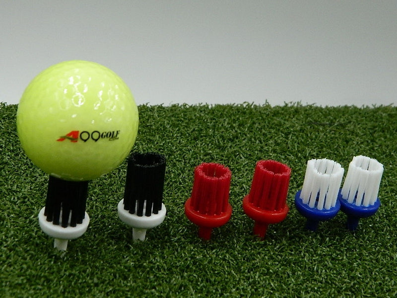 A99 Golf 6pcs/pack Brush Tees III Extreme Tee Brush Driver Training Golfer Accessory Bristles