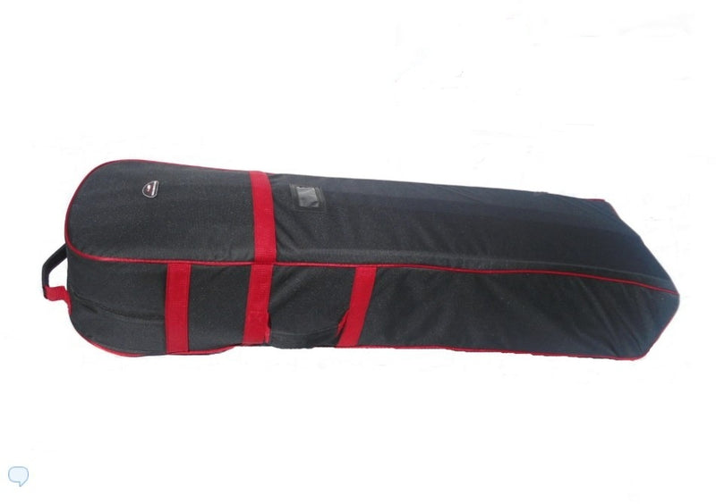 T07 Golf Travel Cover with Wheels Carry-on Bag with Red Trim to Carry Golf Bags and Protect Your Equipment On The Plane