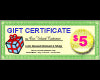Gift Certificates $5