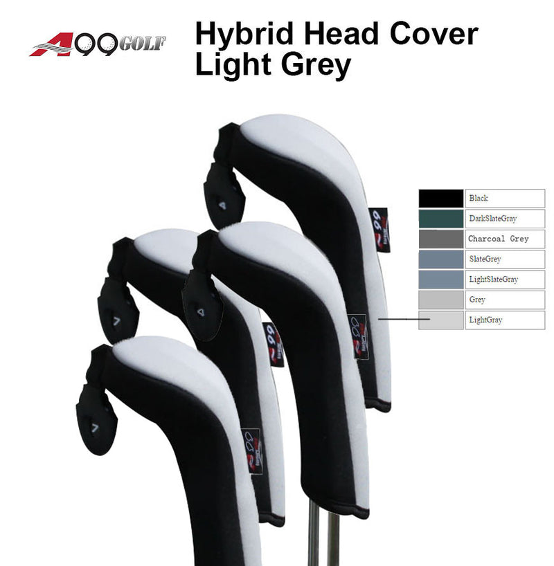 A99 Golf 4pcs/set H10 Long Neck Golf Hybrid Club Head Covers Interchangeable No. Tag