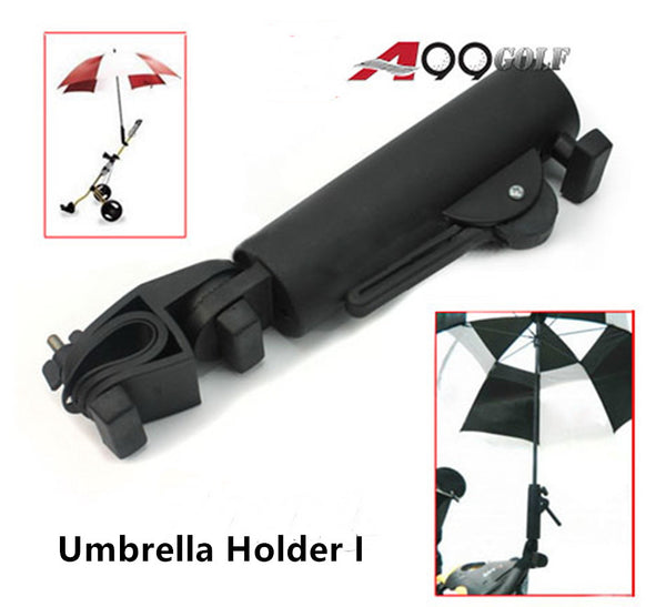 A99 Golf Cart Umbrella Holder I Swivel Head Universal Golf Cart Stand Accessories Bicycle Baby Stroller Connector Durable Wheelchair Adjustable Angle