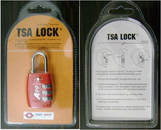 A99 TSA Security Lock TSA Approved Luggage Locks Open Alert Indicator 3  Digit Combination Padlock Codes with Alloy Body for Travel Bag, Suit Case