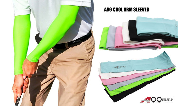 A99 Golf UV Protecttion Cooling Arm Sleeves Sun Protection Sleeves for Men and Women Cooler Protective Running Golf Cycling Basketball Driving Fishing Long Arm Cover Wicking Sleeves