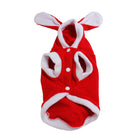 A99 Small Dog Cat Christmas Santa Jumpsuit Vest Pet Clothes Costumes Warm Coat